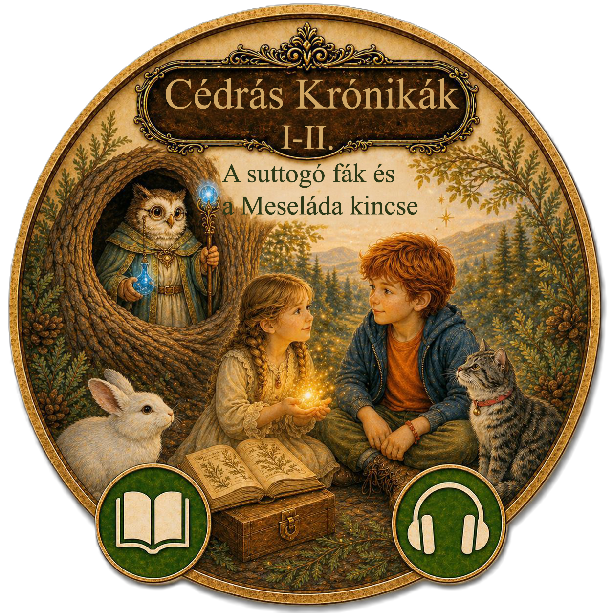 Cédrás Krónikák I-II. – A suttogó fák és A Meseláda kincse – hangoskönyvvel