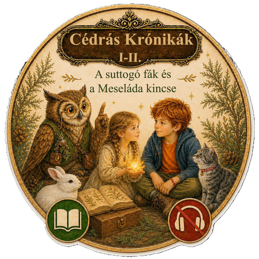 Cédrás Krónikák I-II. – A suttogó fák és A Meseláda kincse – hangoskönyv nélkül