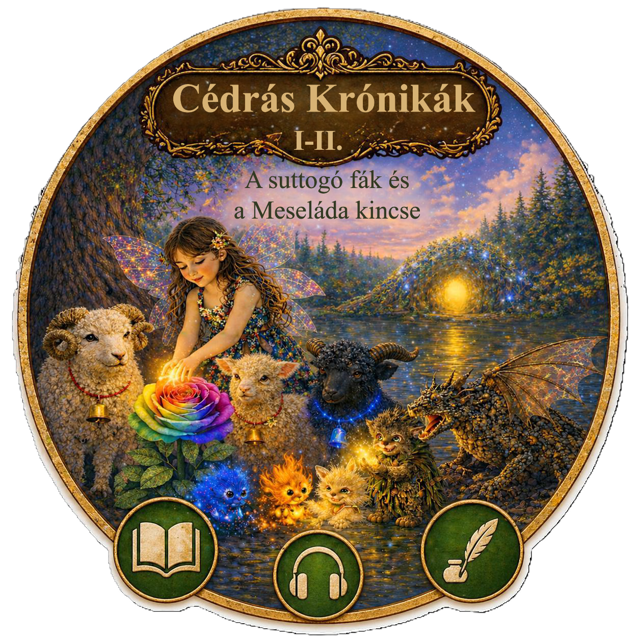 Cédrás Krónikák I-II. – A suttogó fák és A Meseláda kincse – Teljes csomag